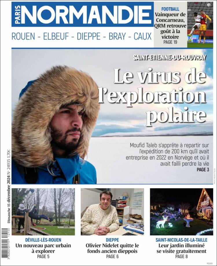 Portada de Paris Normandie (Francia)