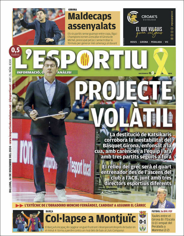 Portada de L'Esportiu : Girona (España)