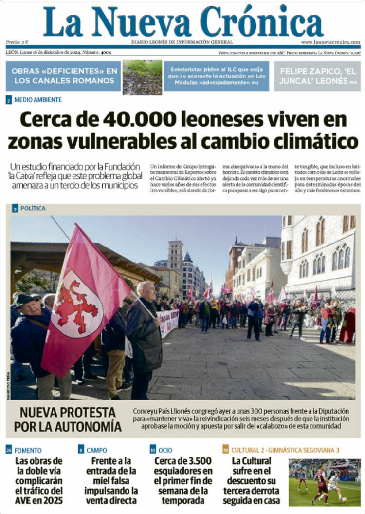 Portada de La Nueva Crónica (España)