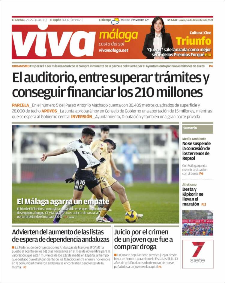 Portada de Viva Málaga (España)