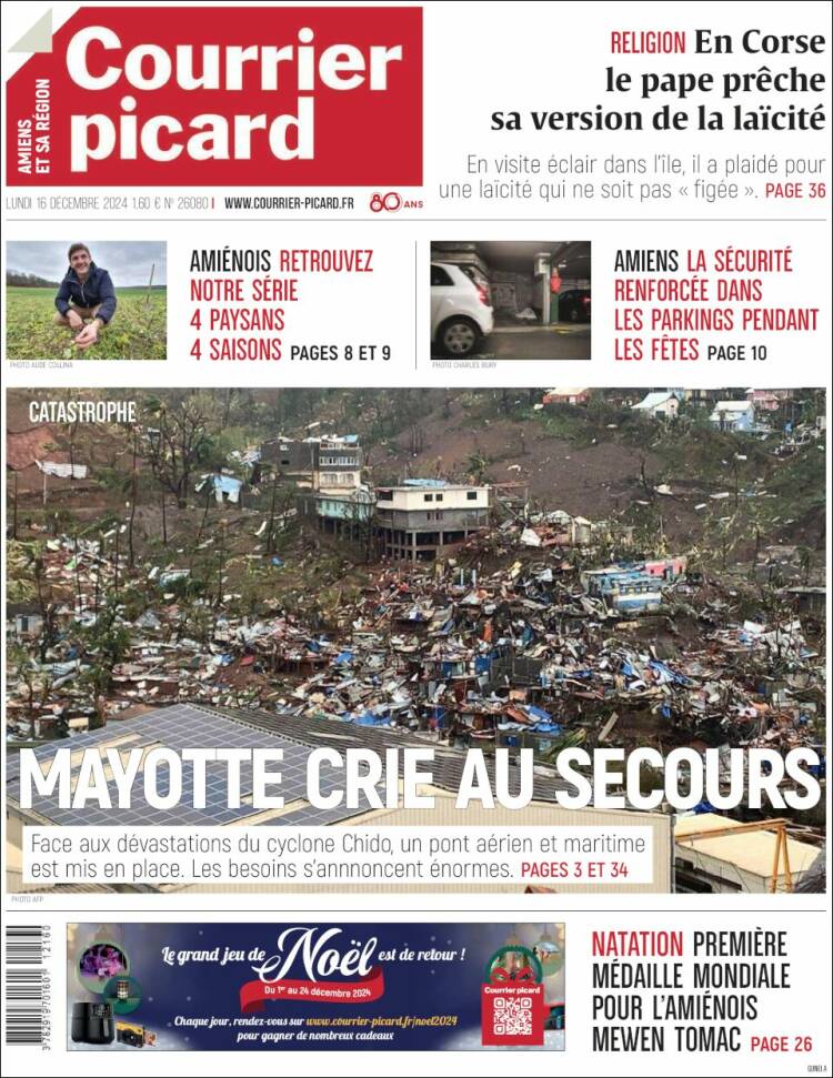 Portada de Courrier Picard (Francia)