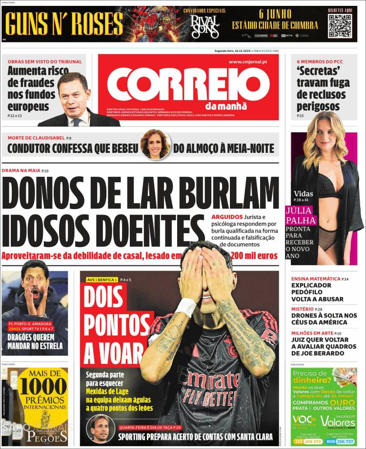 Portada de Correio da Manhã (Portugal)