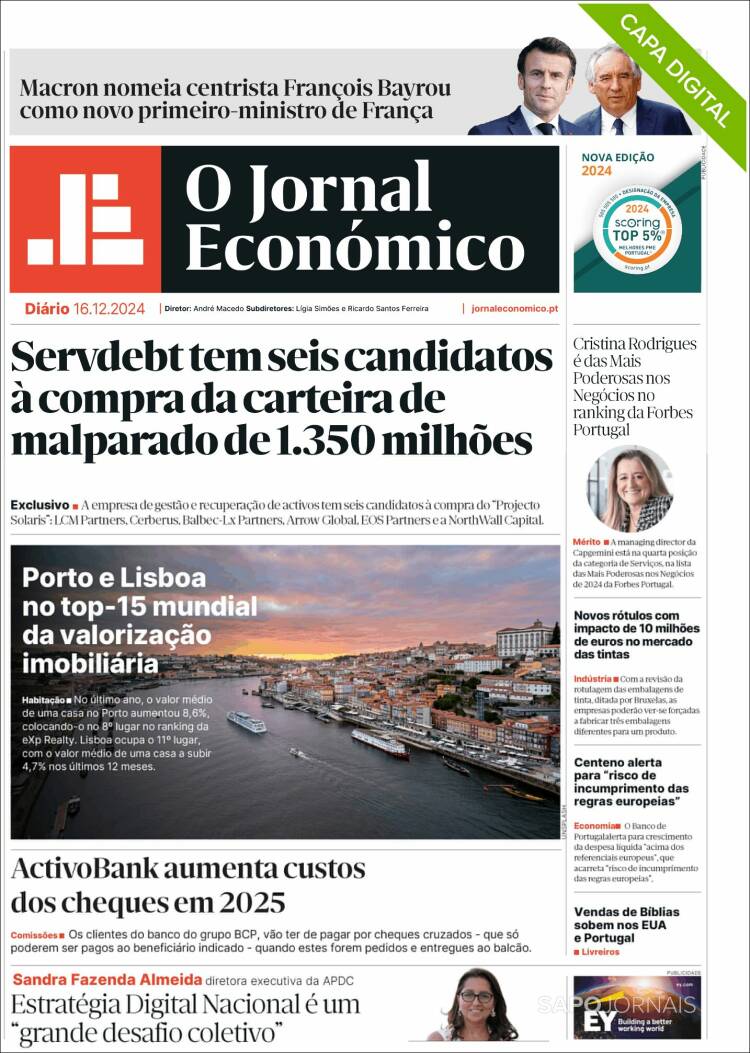 Portada de Oje (Portugal)