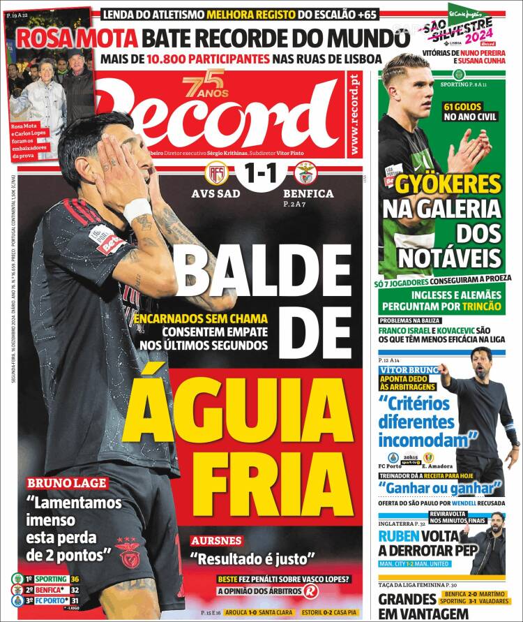 Portada de Record (Portugal)