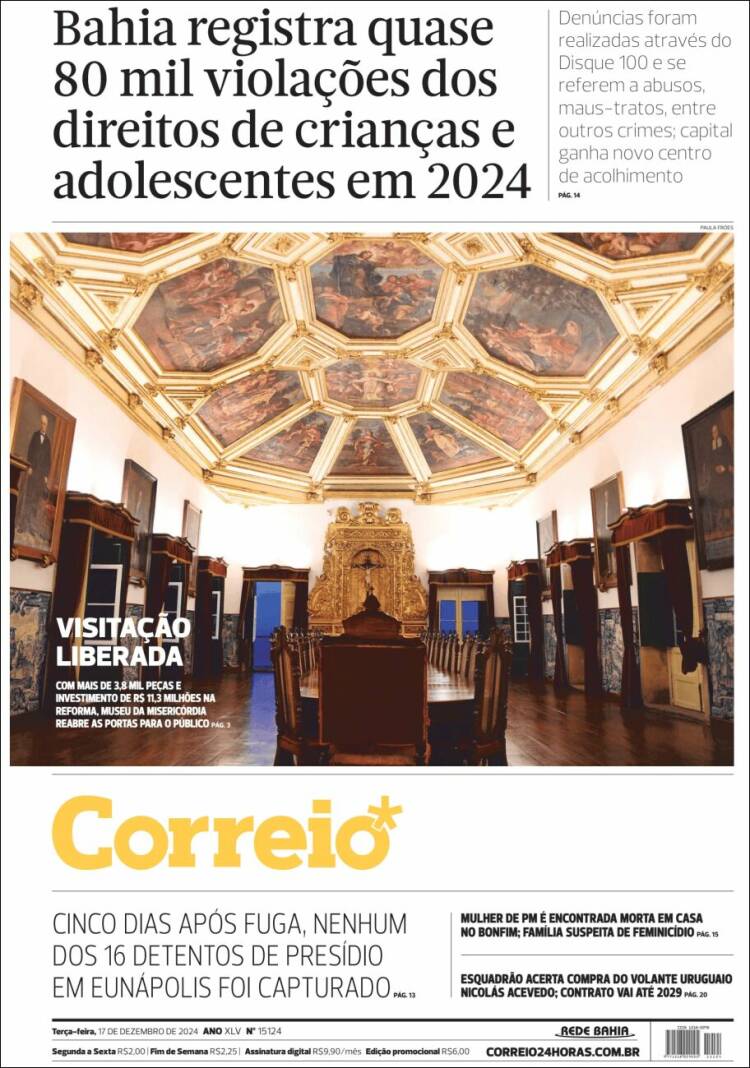 Portada de Correio* (Brasil)