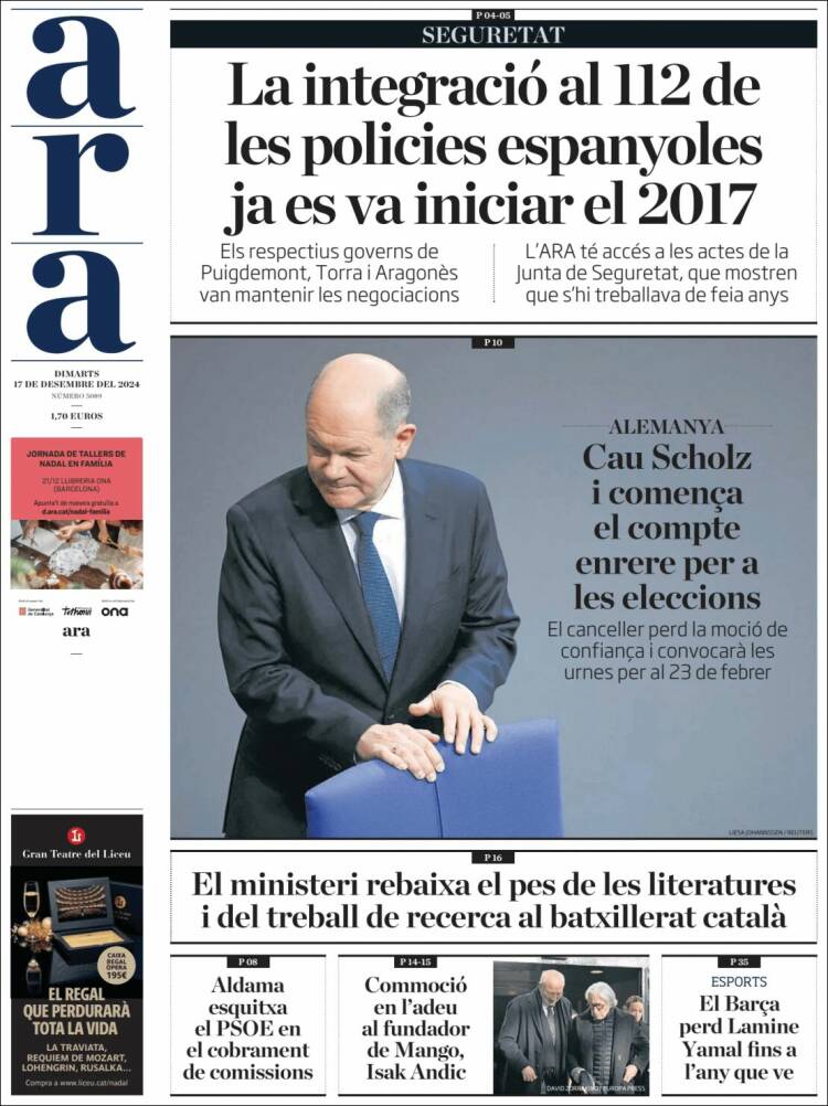Portada de Ara (España)