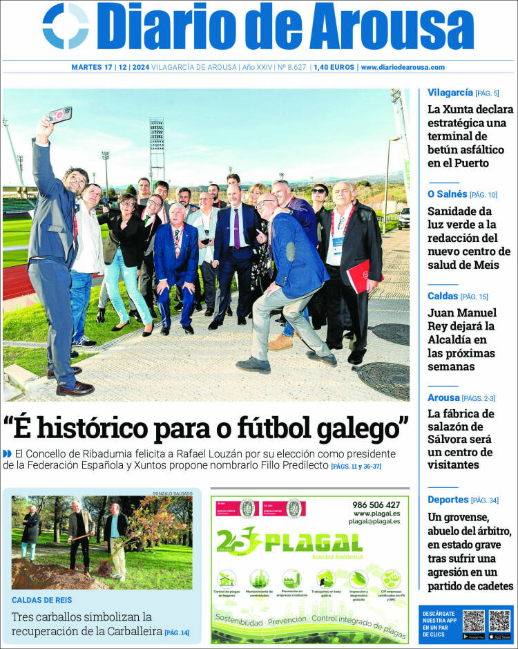 Portada de Diario de Arousa (España)