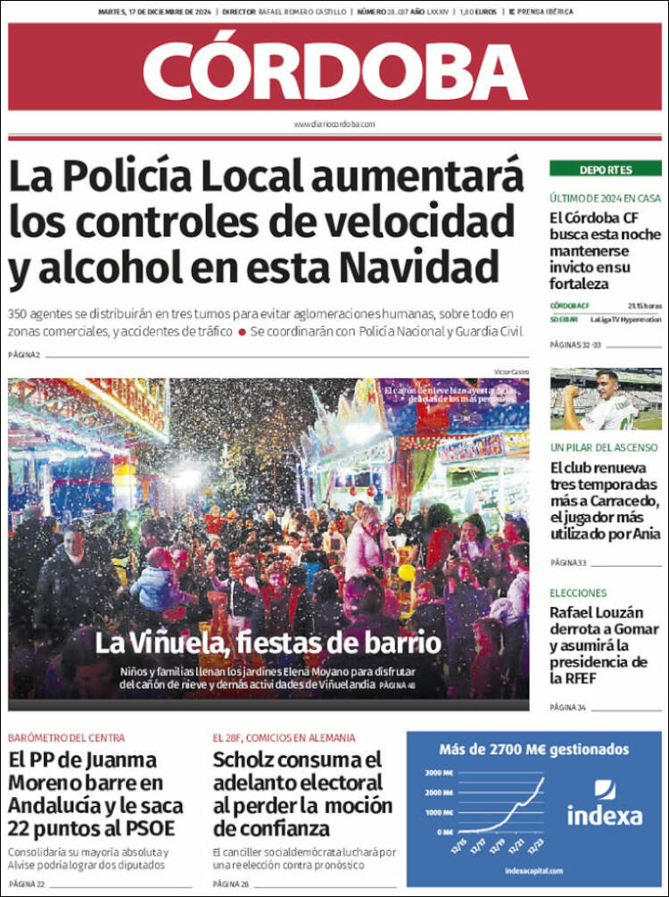 Portada de Diario de Córdoba (España)