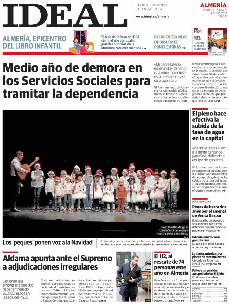 Portada de Ideal Almeria (España)