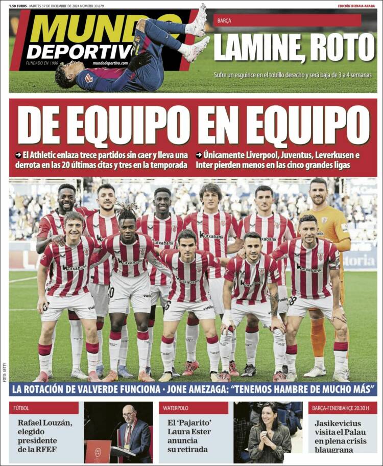 Portada de Mundo Deportivo Bizkaia (España)