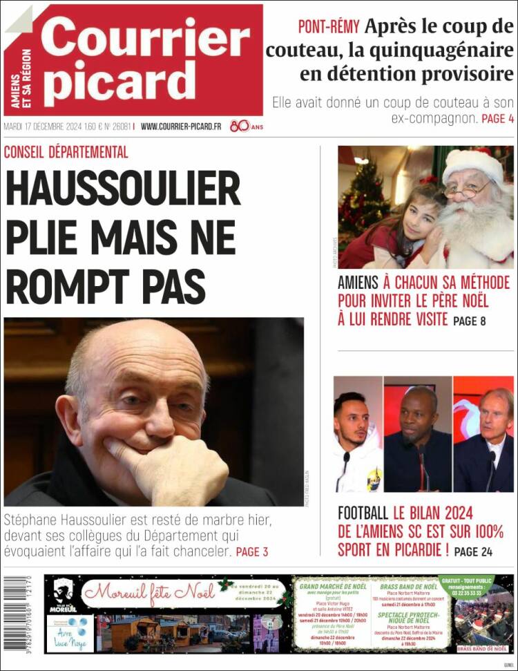 Portada de Courrier Picard (Francia)