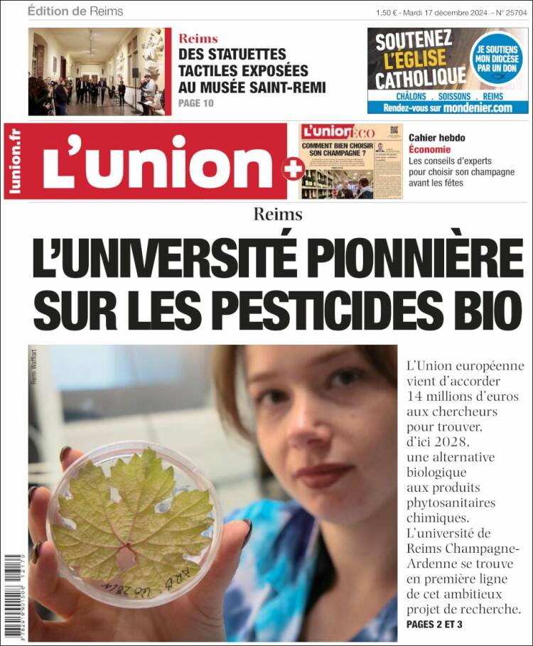 Portada de L'Union (Francia)