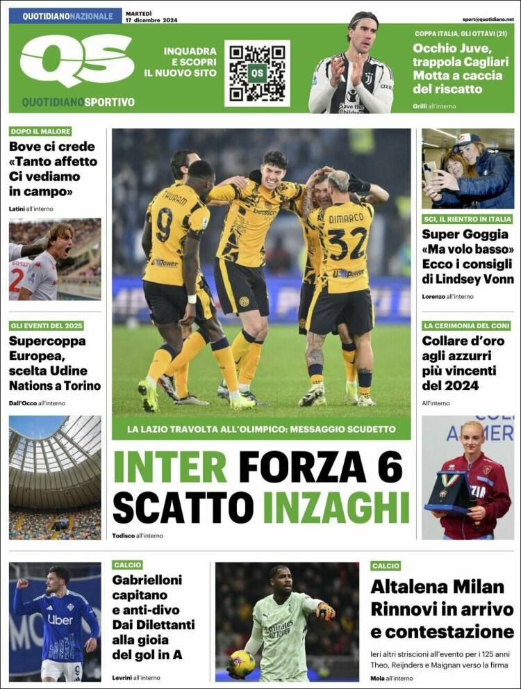 Portada de Quotidiano Sportivo (Italia)