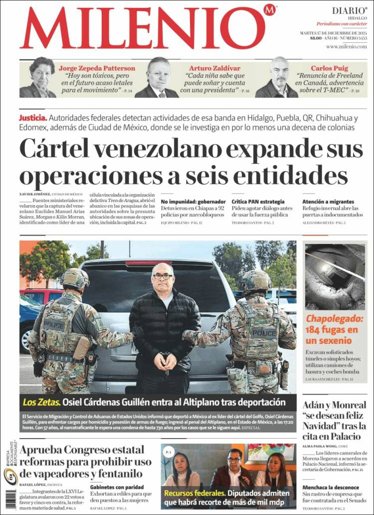 Portada de Milenio de Hidalgo (México)