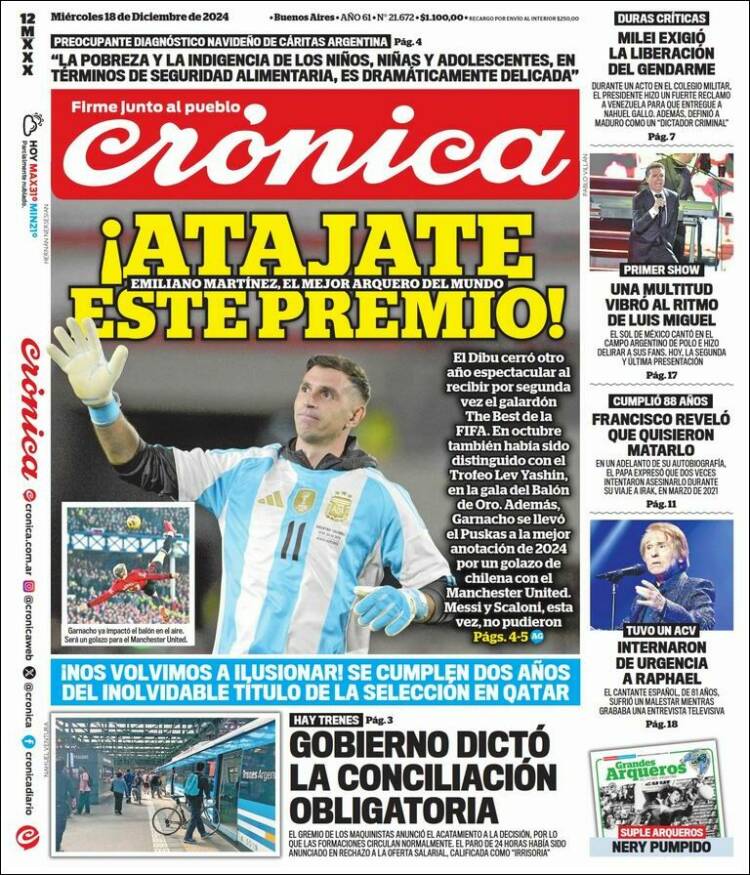 Portada de La Voz del Chaco (Argentina)