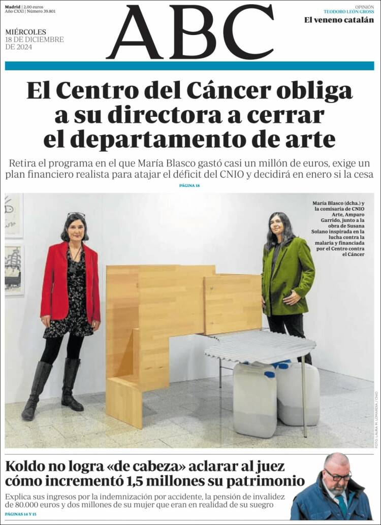 Portada de ABC (España)