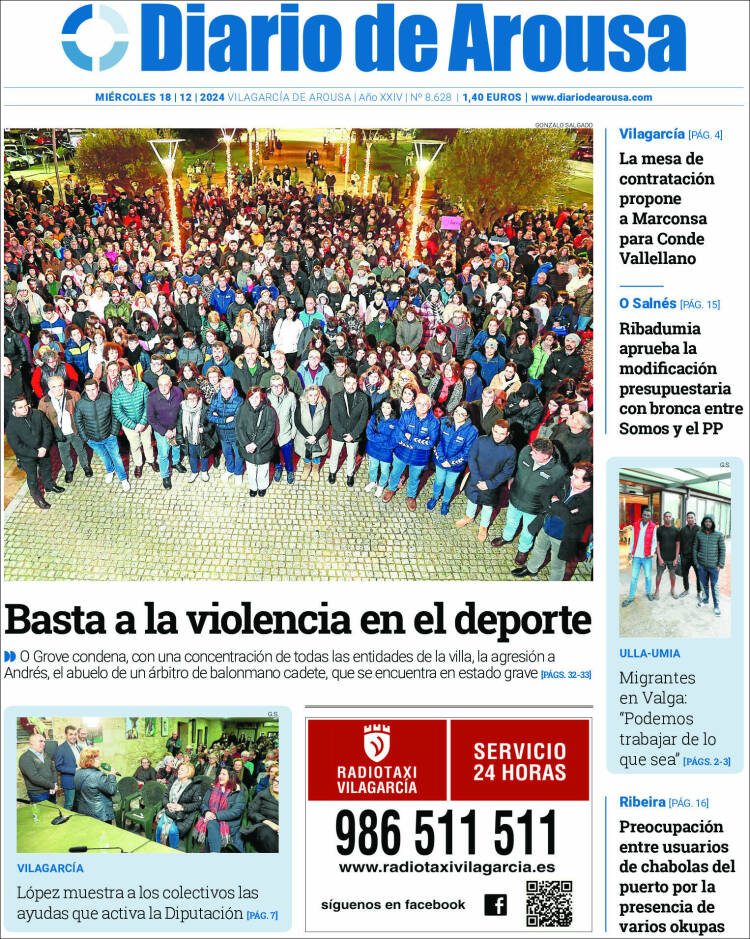 Portada de Diario de Arousa (España)