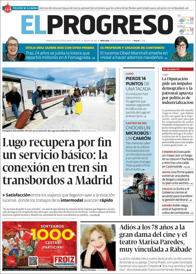 Portada de El Progreso (España)