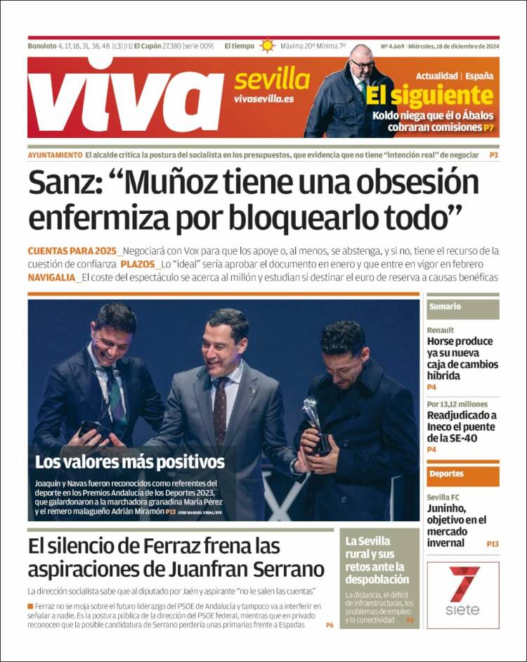 Portada de Viva Sevilla (España)