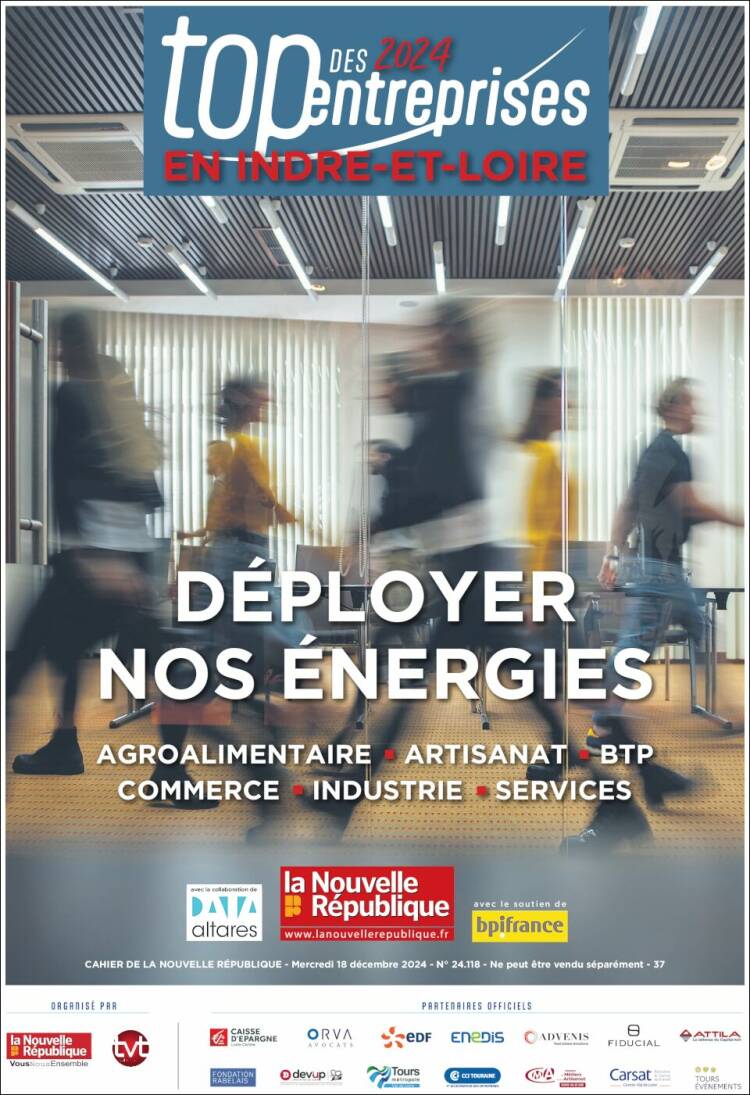 Portada de La Nouvelle Republique (Francia)