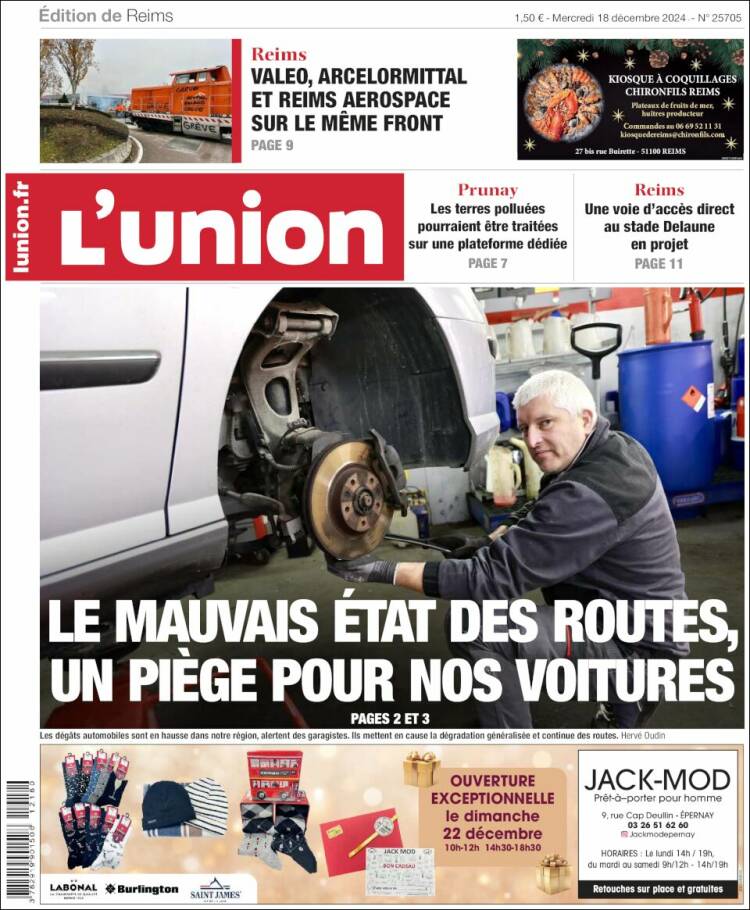 Portada de L'Union (Francia)