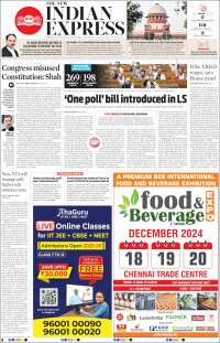 Portada de New Indian Express (India)