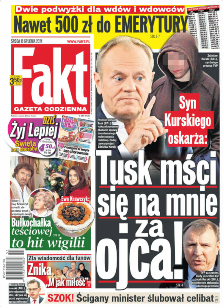Portada de Fakt (Polonia)