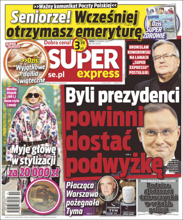 Portada de Super Express (Polonia)