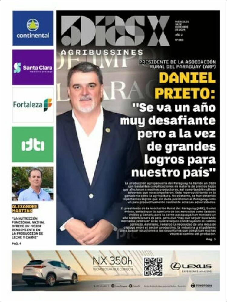 Portada de 5 Días (Paraguay)