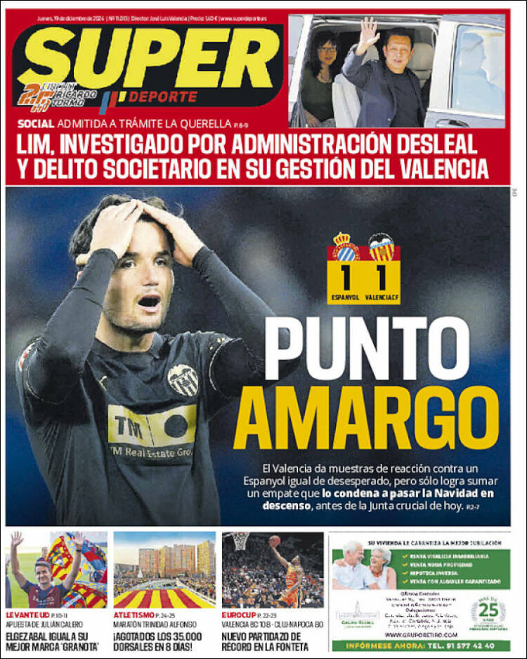 Portadas De La Prensa Deportiva De Diciembre De Info Biwenger