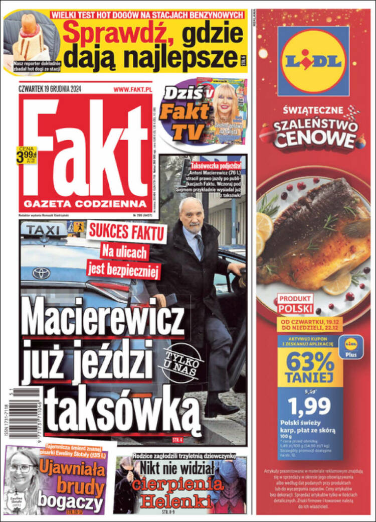 Portada de Fakt (Polonia)
