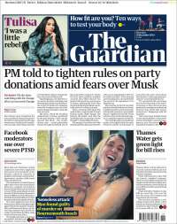 Portada de The Guardian (United Kingdom)