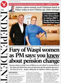 Portada de The Independent (United Kingdom)