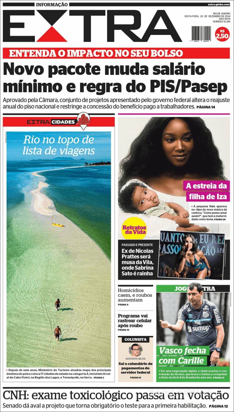 Portada de Extra (Brasil)