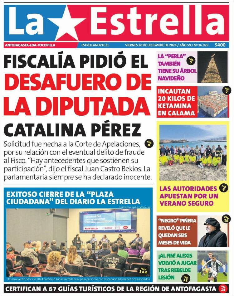 Portada de La Estrella del Norte (Chile)