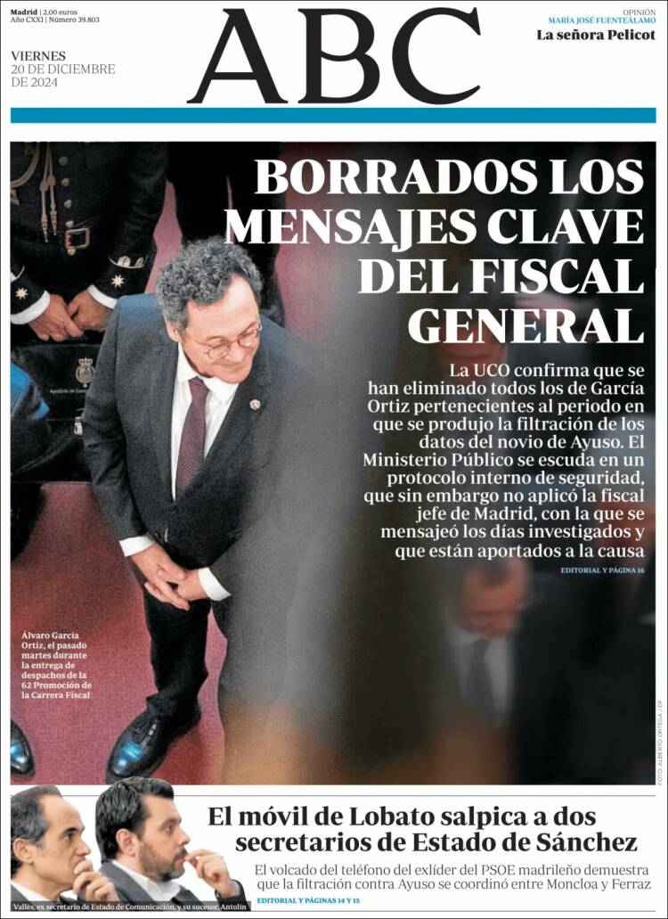 Portada de ABC (España)