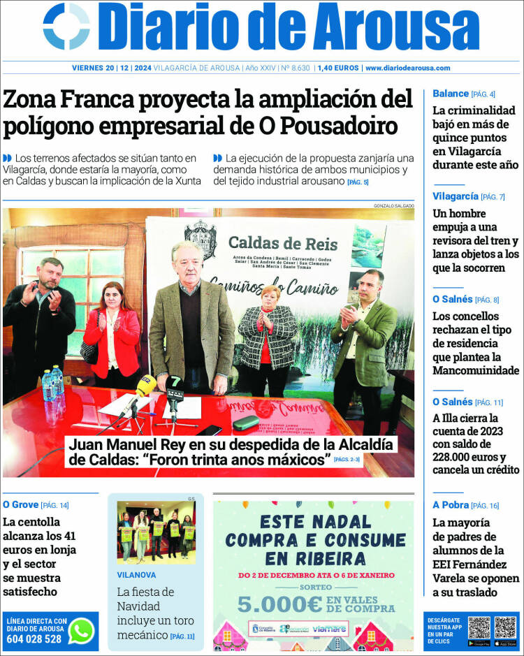 Portada de Diario de Arousa (España)