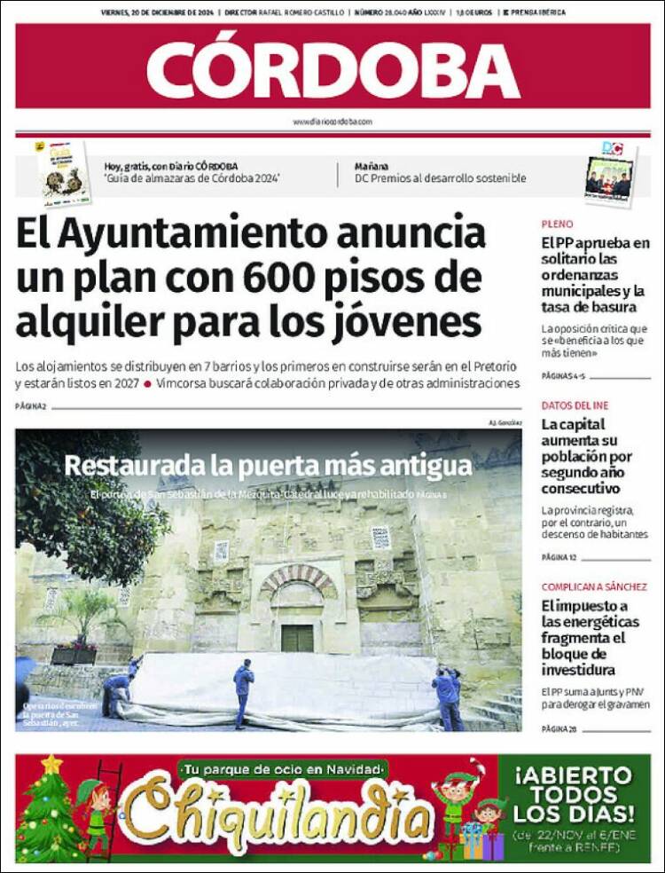 Portada de Diario de Córdoba (España)