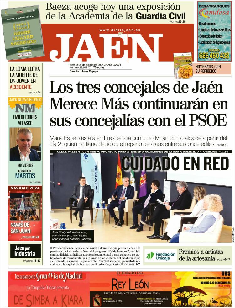 Portada de Diario Jaén (España)