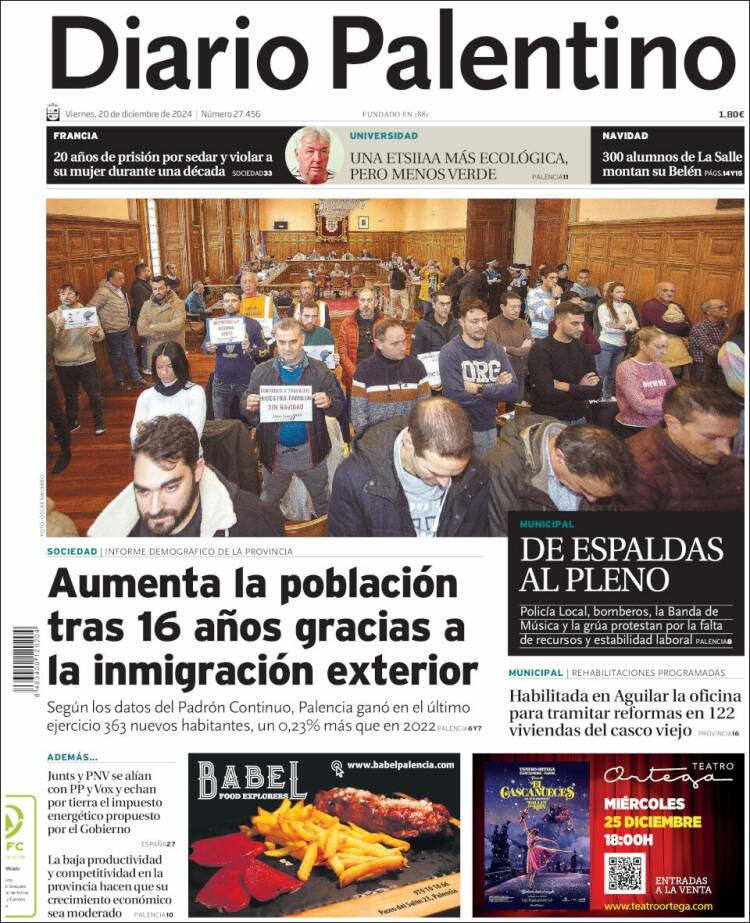 Portada de Diario Palentino (España)