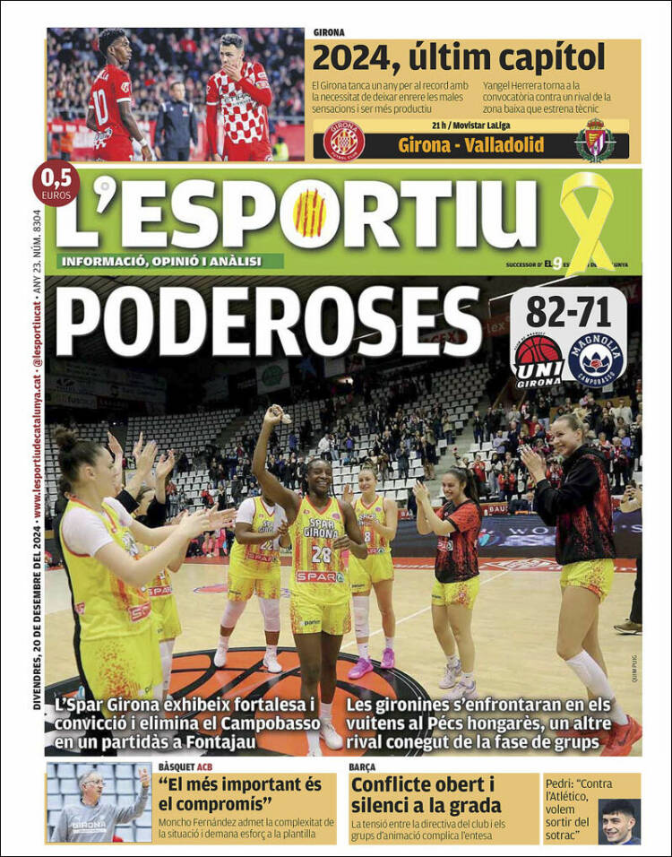 Portada de L'Esportiu : Girona (España)