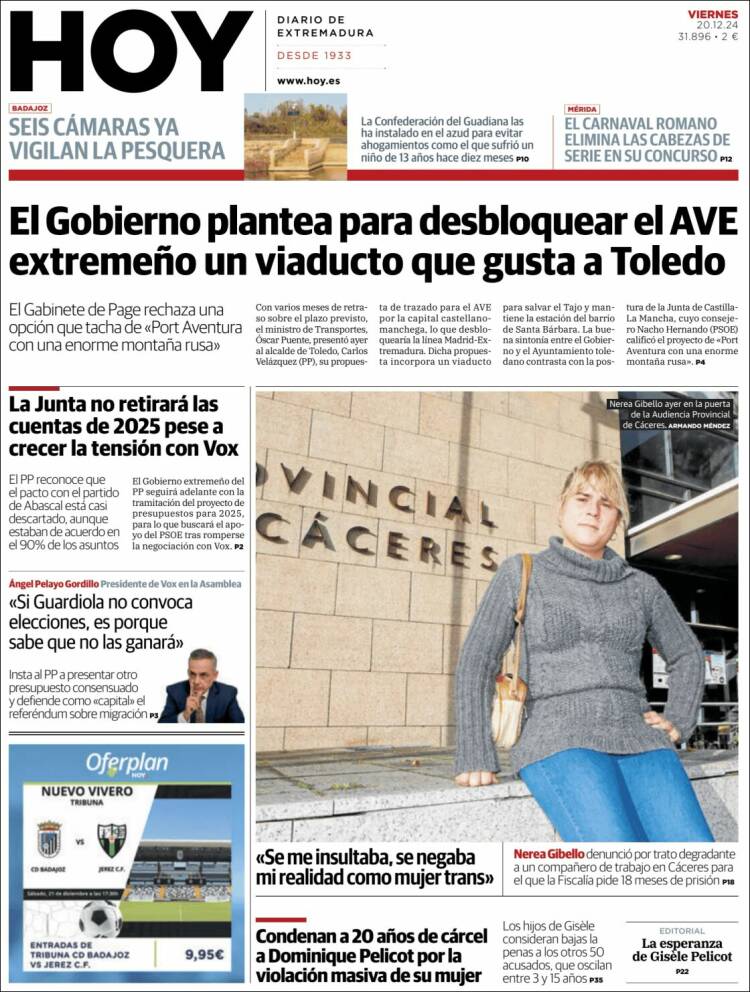 Portada de Hoy - Badajoz (España)