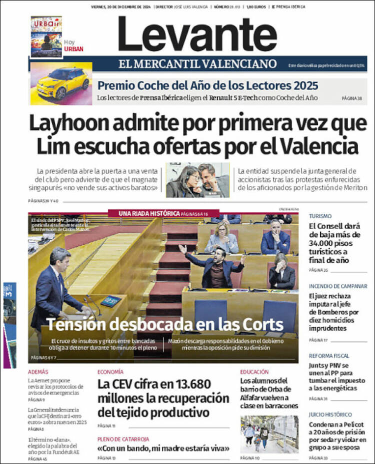 Portada de Levante (España)