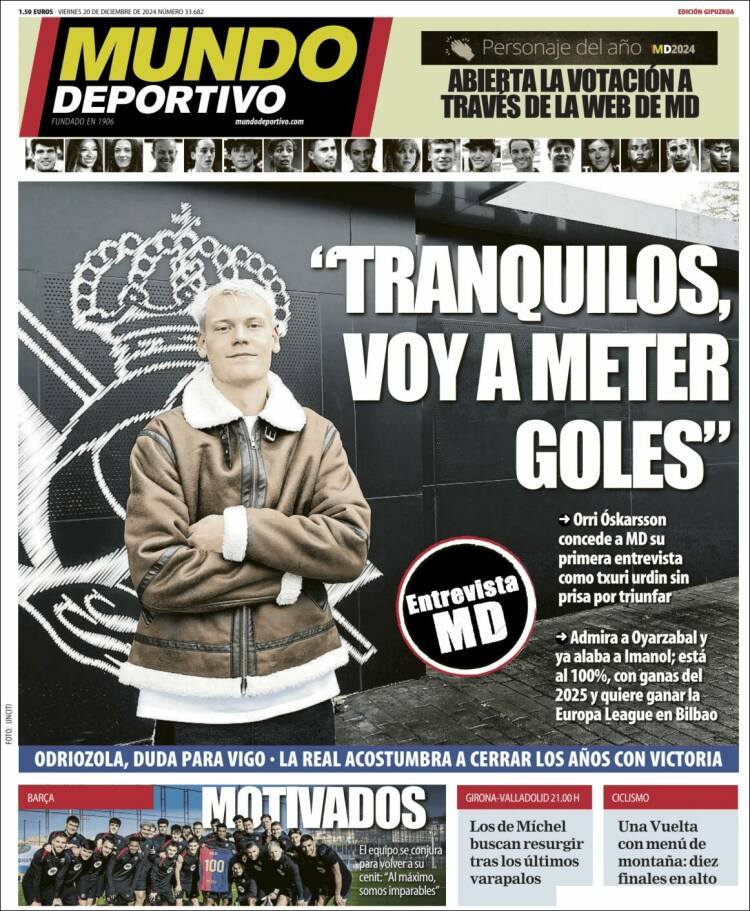 Portada de Mundo Deportivo Gipuzkoa (España)