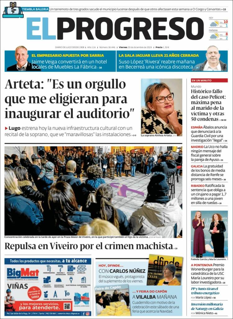 Portada de El Progreso (España)