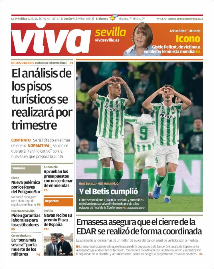 Portada de Viva Sevilla (España)