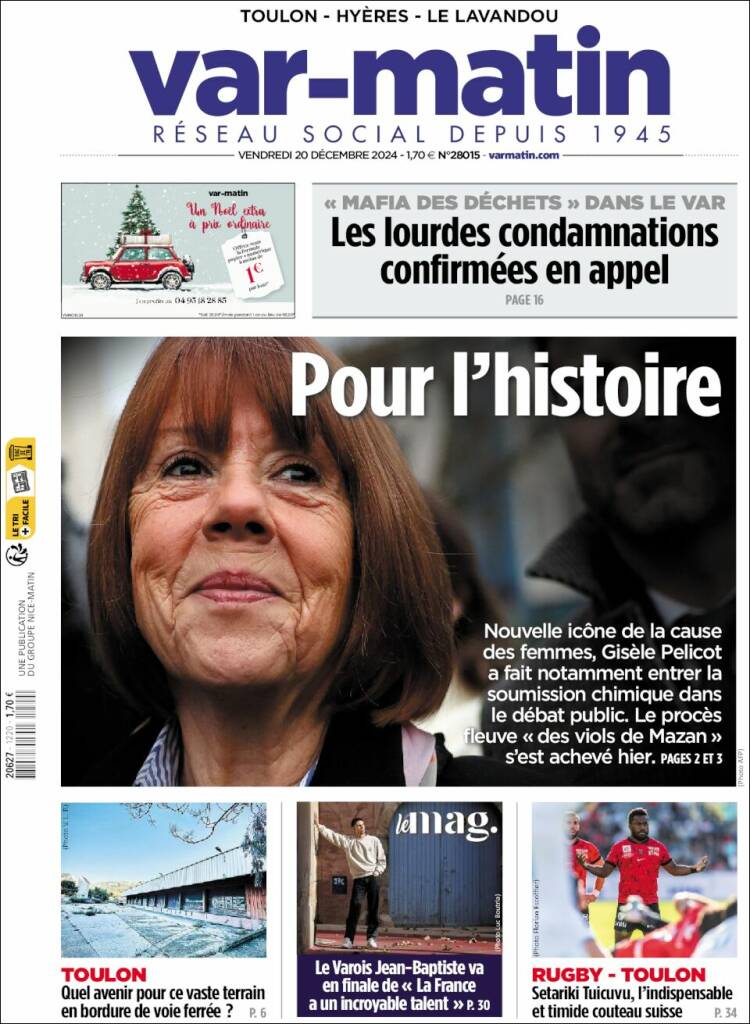 Portada de Var-Matin (Francia)