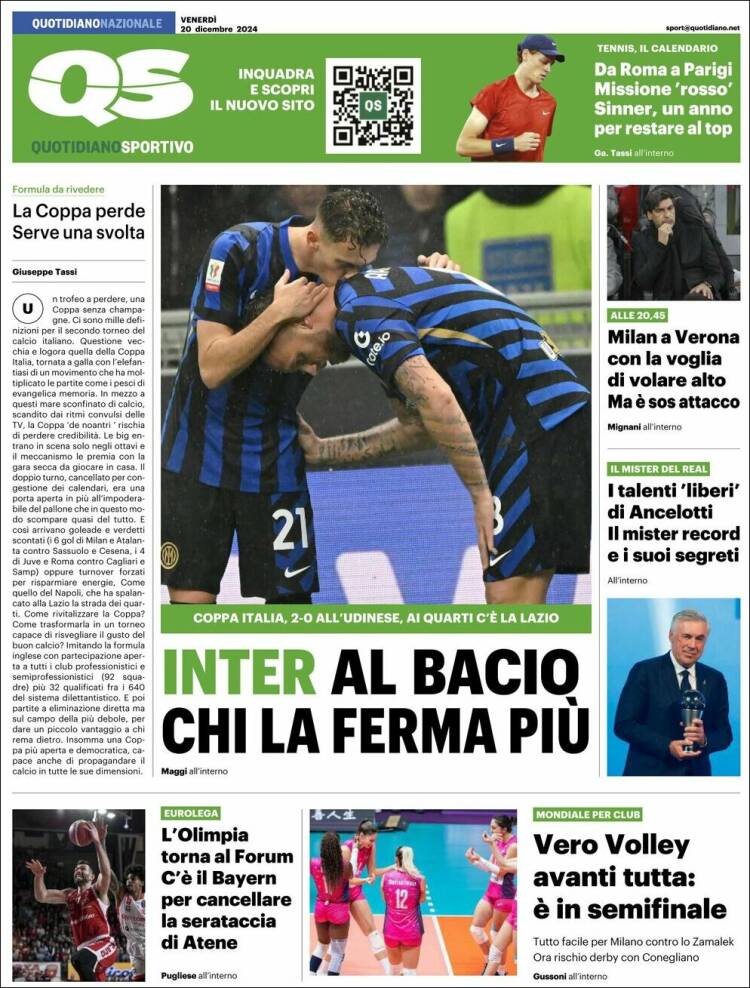 Portada de Quotidiano Sportivo (Italia)