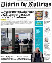 Portada de Diário de Noticias (Portugal)