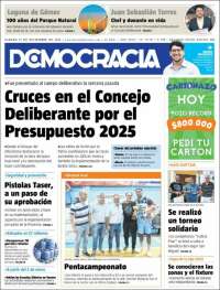 Portada de Diario Democracia (Argentina)